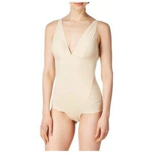 Maidenform Shapewear Lt. Control Low Back Bodysuit Body Shaper Transparent 2XL